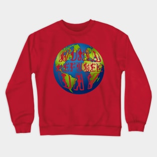 World Refugee Day Globe Crewneck Sweatshirt